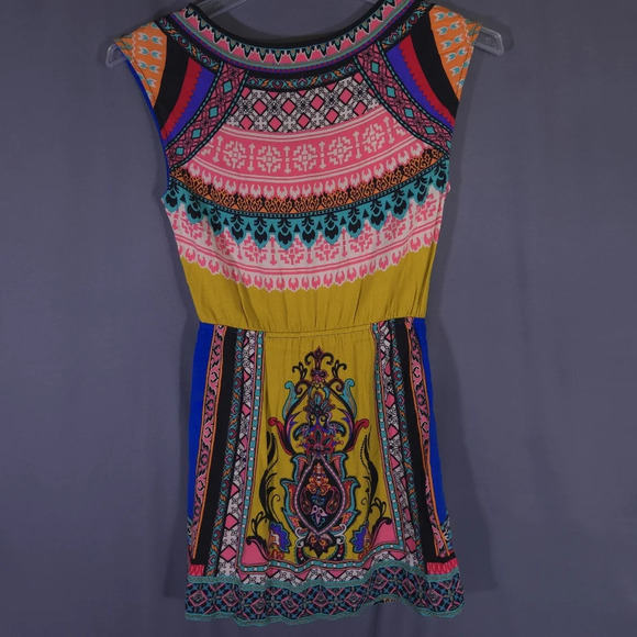 Flying Tomato Cap Sleeve Mini Dress Size Small Boho Festival Hippie Rave - Picture 6 of 7